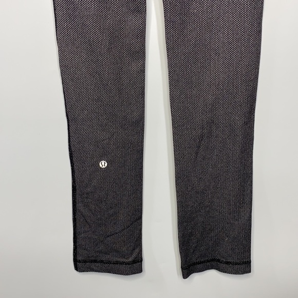 Lululemon Skinny Will Pant Pique Black White Size 4 - Picture 9 of 12
